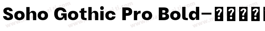 Soho Gothic Pro Bold字体转换